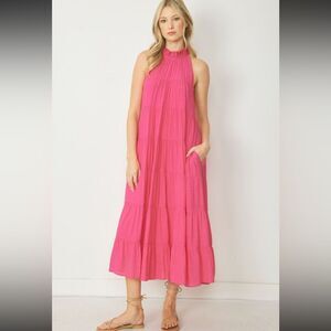 entro Cheer Up Maxi Dress in Pink | Women’s S